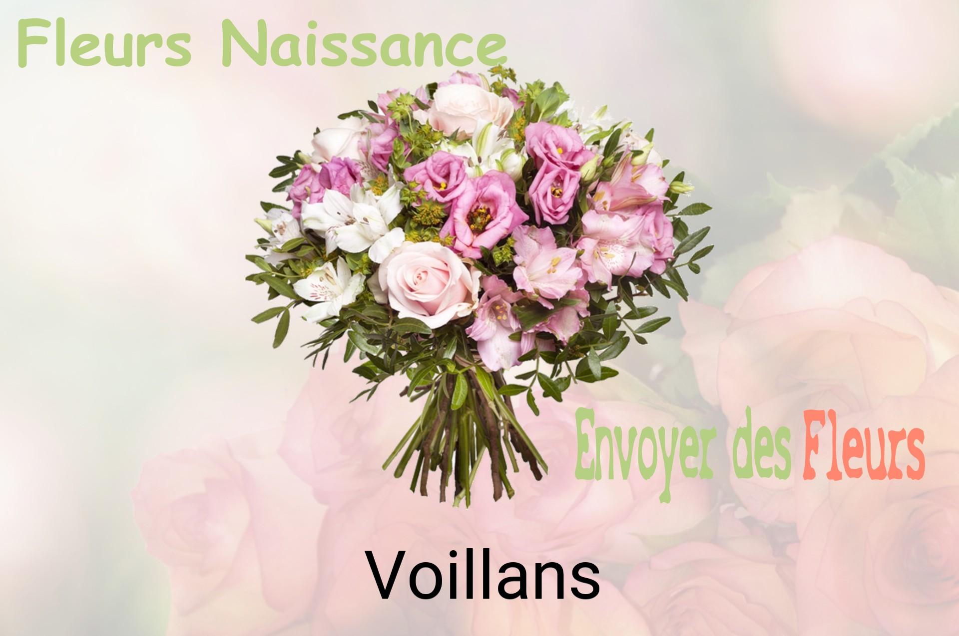 Bouquet de fleurs de naissance livré à Voillans